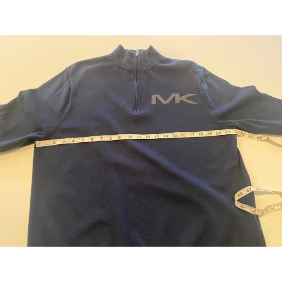 Michael Kors Midnight Blue Long Sleeve Logo Sweater Men's XL - Picture 6 of 6